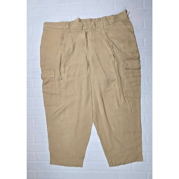 A new day khaki  Ankle Tapered Cargo Pants Size 26 - Picture 1 of 4